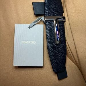 Tom Ford Black T Belt
